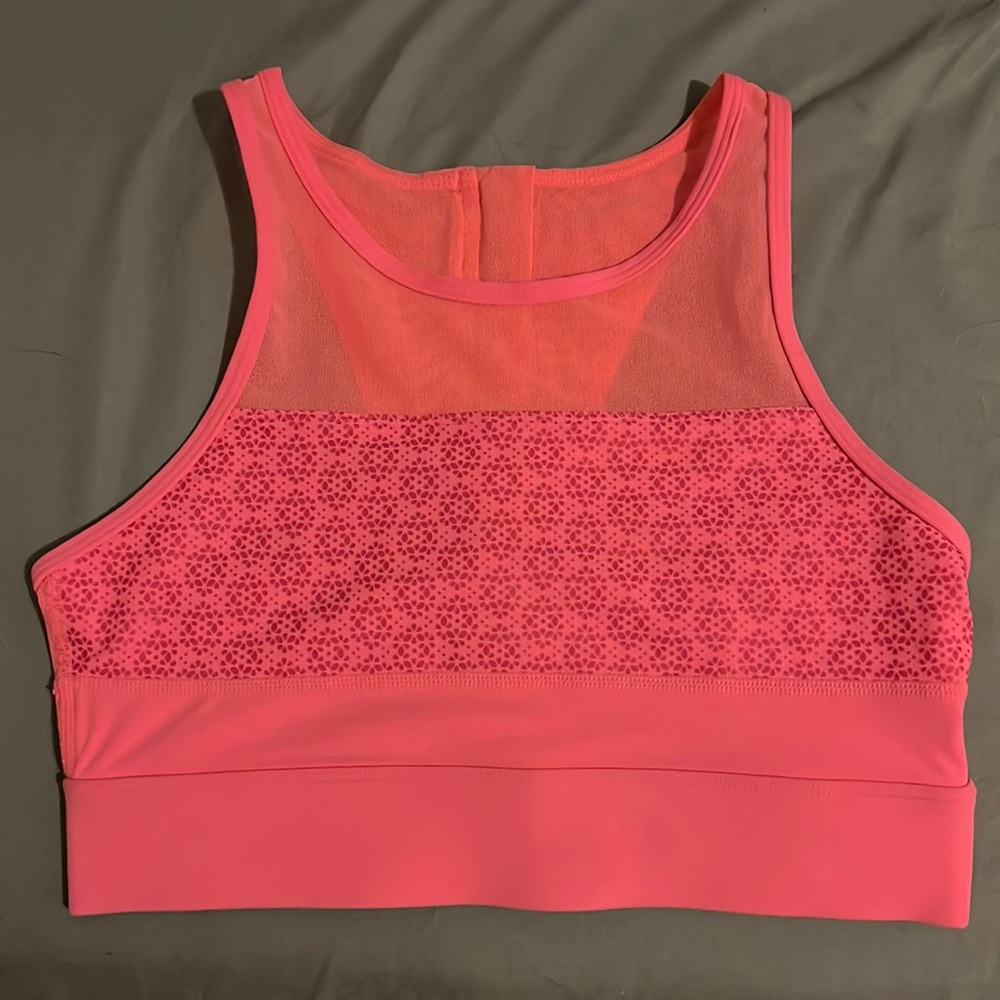 Zyia Active pink All Star flower power sports bra 💓 size S